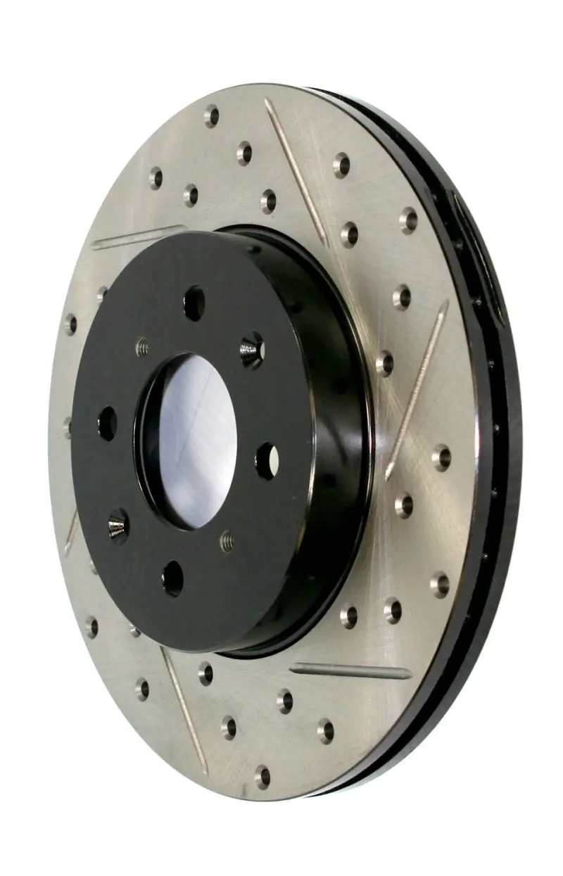 Stoptech Drilled And Slotted Front Brake Rotor – Passenger Side For 2011–2017 Dodge Durango Sport 1