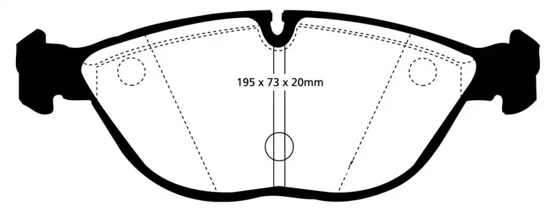 Ebc Redstuff High-Performance Front Brake Pads – Fits 2004–2006 Audi Tt Quattro 3.2L 1