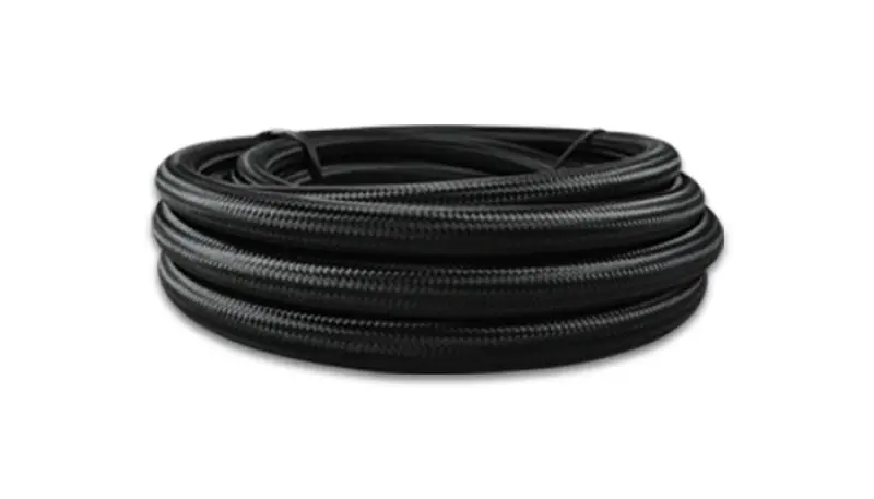 Vibrant -6 An Black Nylon-Braided Ptfe-Lined Flexible Fuel Hose – 10-Foot Length 1