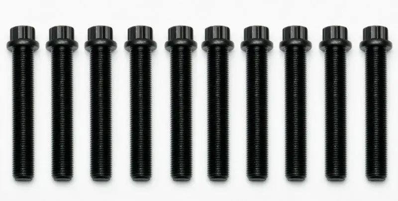 Wilwood 10-Pack Black Bolt Kit – 1/2"-20 X 3.00" Long, 12-Point Socket Head 1