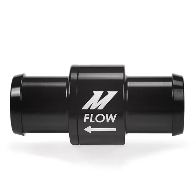 Mishimoto 3/4In Aluminum One-Way Check Valve – Black Anodized 1
