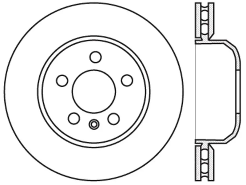 Stoptech Sport Slotted Front Brake Rotor – Left Side For 2011–2016 Bmw 535I 1