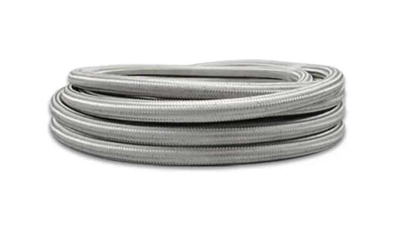 Vibrant Ptfe-Lined Ss Braided Flex Hose – -10 An, 5-Foot Roll 1